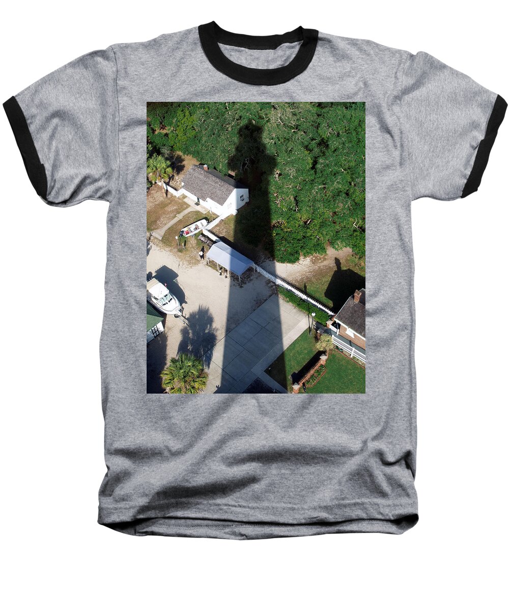 Florida Baseball T-Shirt featuring the photograph St. Augustine Lighthouse Shadow by Bob Johnson