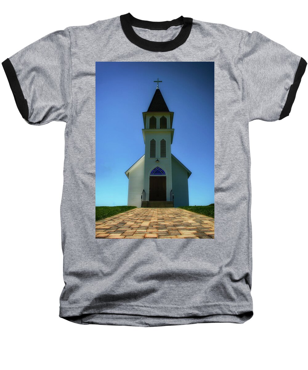 Church Baseball T-Shirt featuring the photograph St. Peter's Church 2 by Joseph Hollingsworth