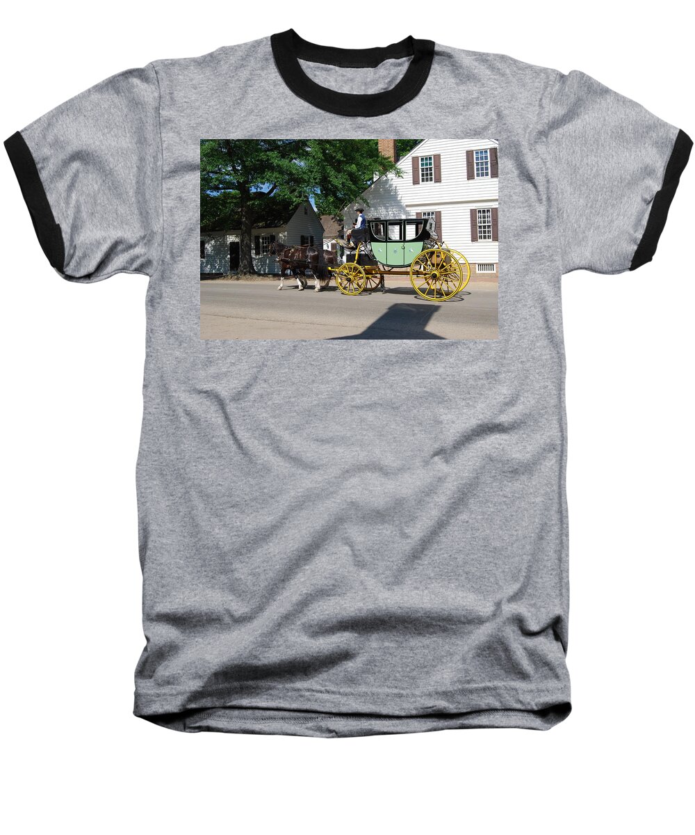Stage Coach Baseball T-Shirt featuring the photograph Stage Coach by Eric Liller
