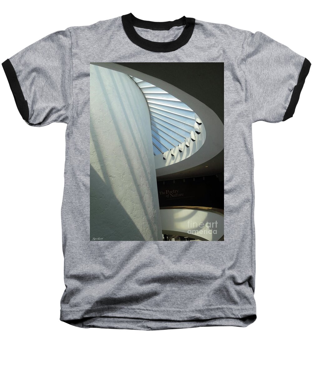 Abstract Baseball T-Shirt featuring the photograph Stairway Abstract by Lyric Lucas