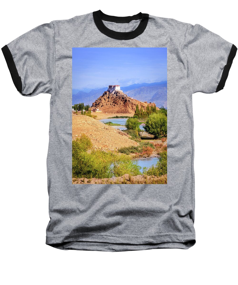 Asia Baseball T-Shirt featuring the photograph Stakna Monastery by Alexey Stiop