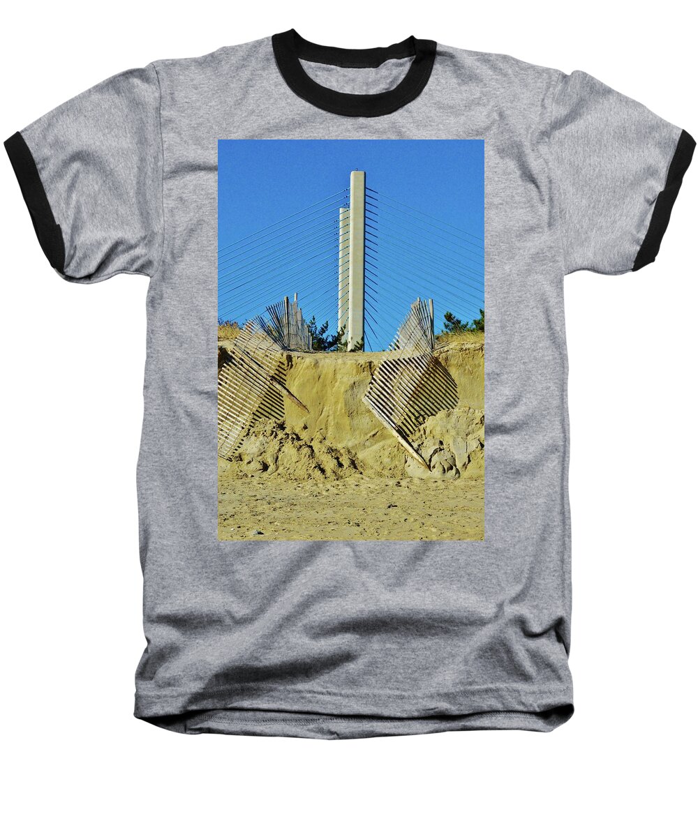 Beach Bum Pics Baseball T-Shirt featuring the photograph Stand the Storm by Billy Beck