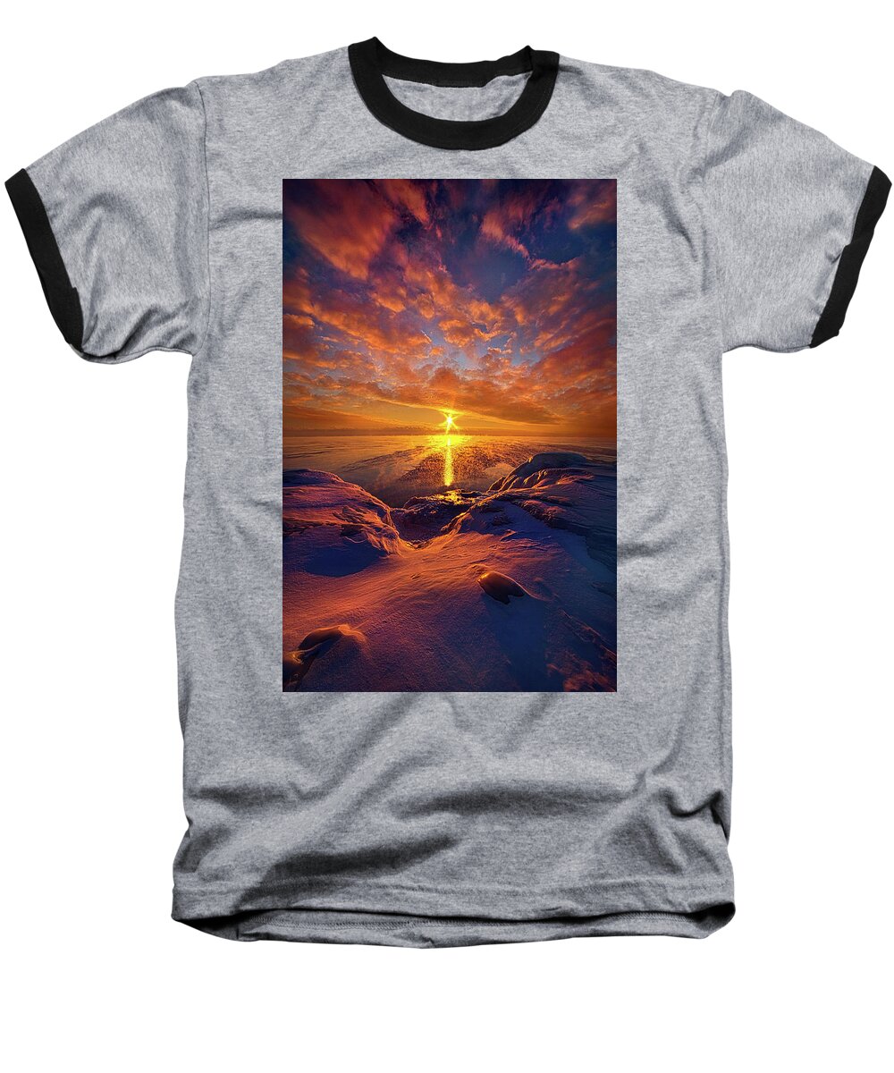 Clouds Baseball T-Shirt featuring the photograph Standing Stilled by Phil Koch
