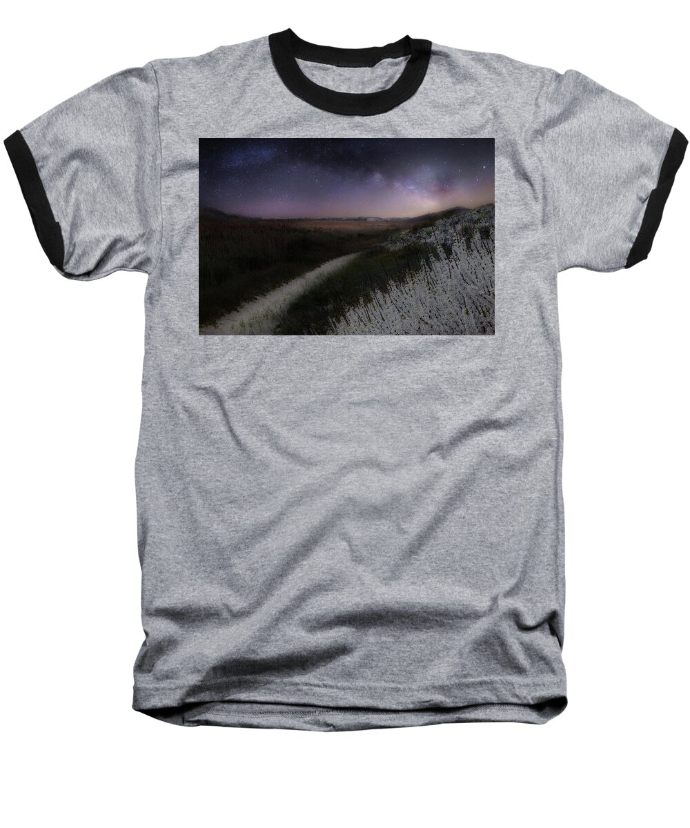 Cape Cod Baseball T-Shirt featuring the photograph Star Flowers by Bill Wakeley