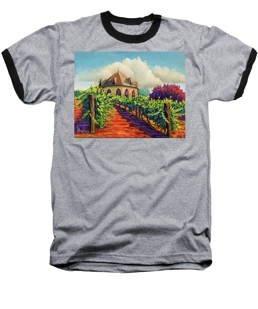 Ste Chappelle Winery Baseball T-Shirt featuring the painting Ste Chappelle Winery by Kevin Hughes