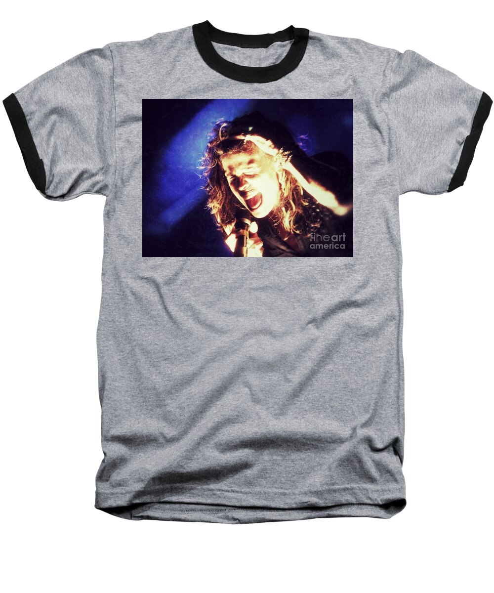 Steven Tyler Baseball T-Shirt featuring the photograph Steven in Color by Traci Cottingham