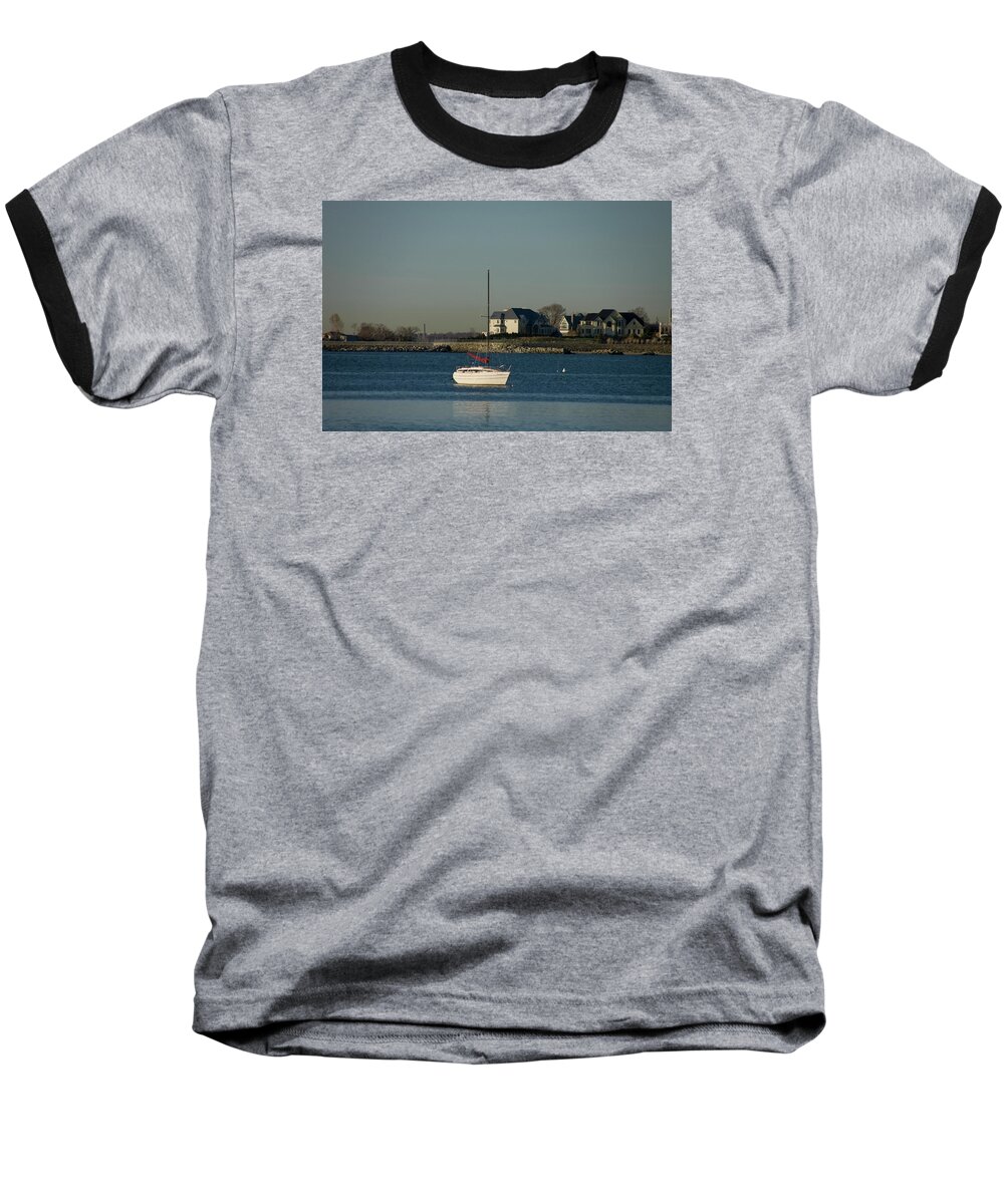 Boat Baseball T-Shirt featuring the photograph Still Boat by Jose Rojas