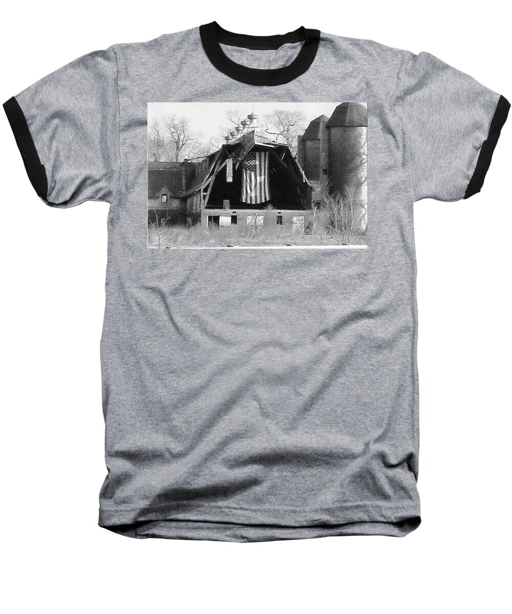 Barn Baseball T-Shirt featuring the photograph Still Standing by Stephen King
