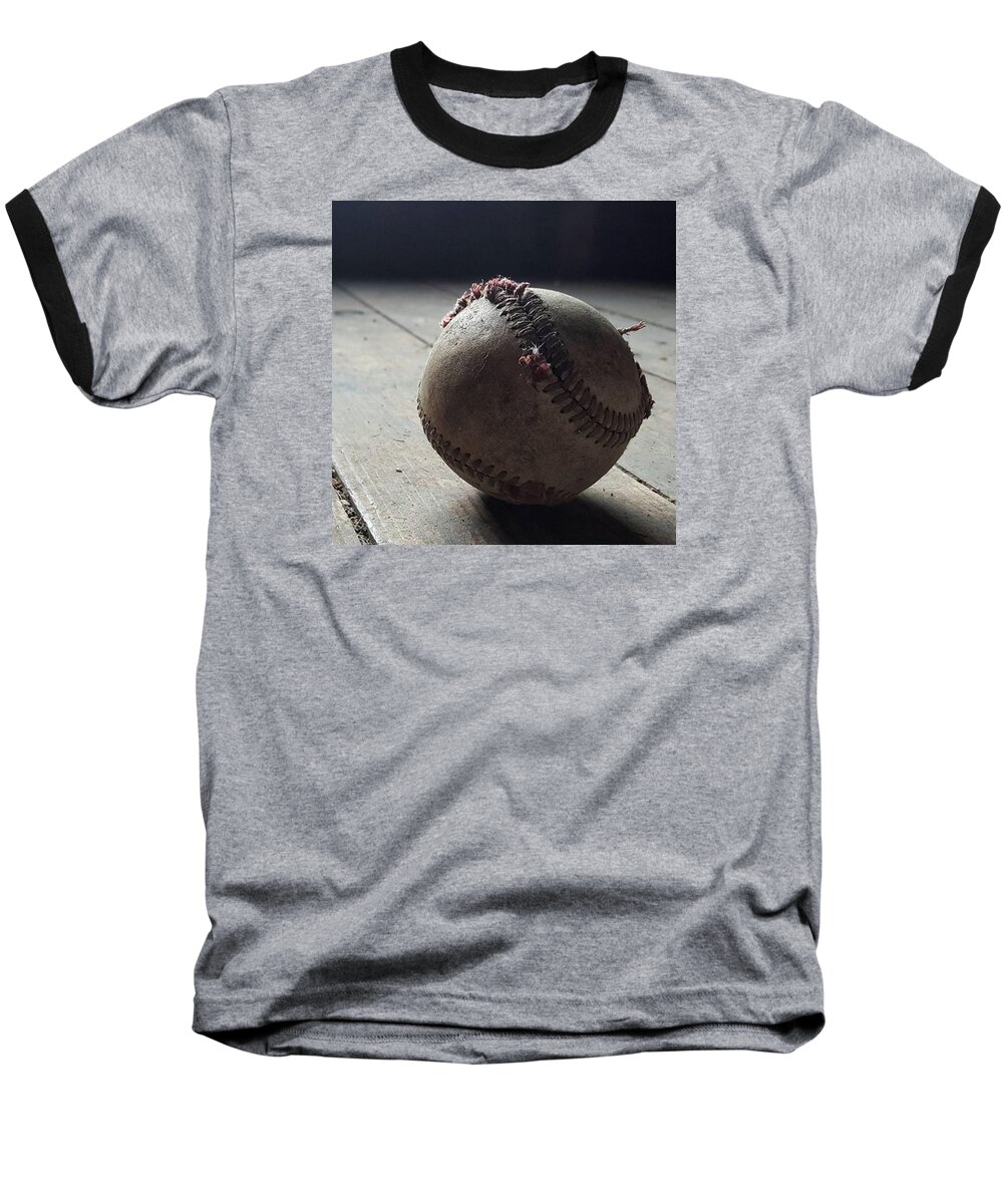 Stilllife Baseball T-Shirt featuring the photograph Baseball Still Life by Andrew Pacheco