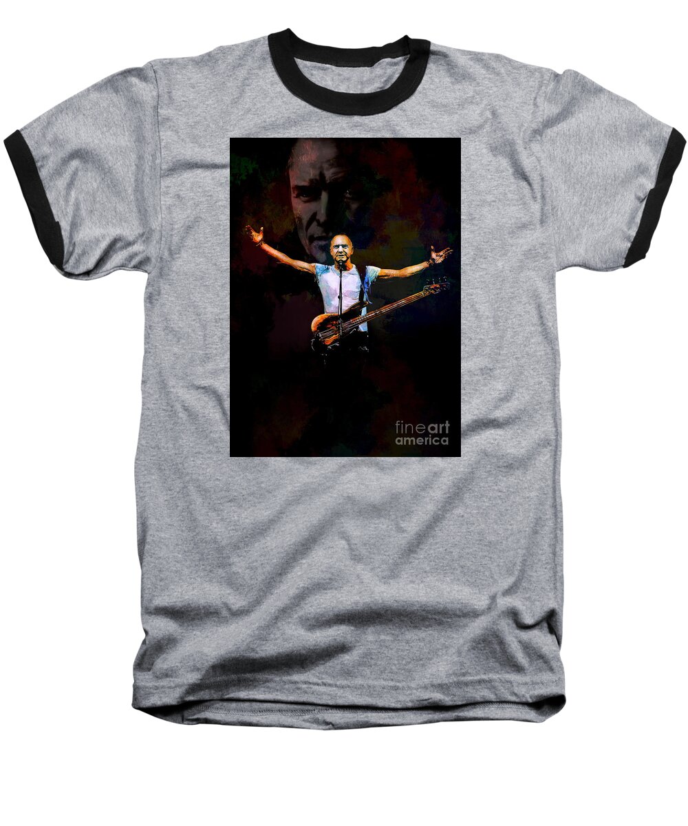 Sting Baseball T-Shirt featuring the digital art Sting 1 by Andrzej Szczerski