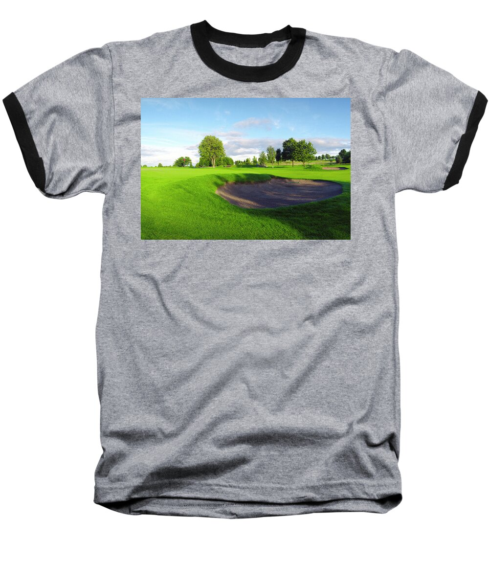 Gettysburg Baseball T-Shirt featuring the photograph Stirling Golf Club 10th by Jan W Faul