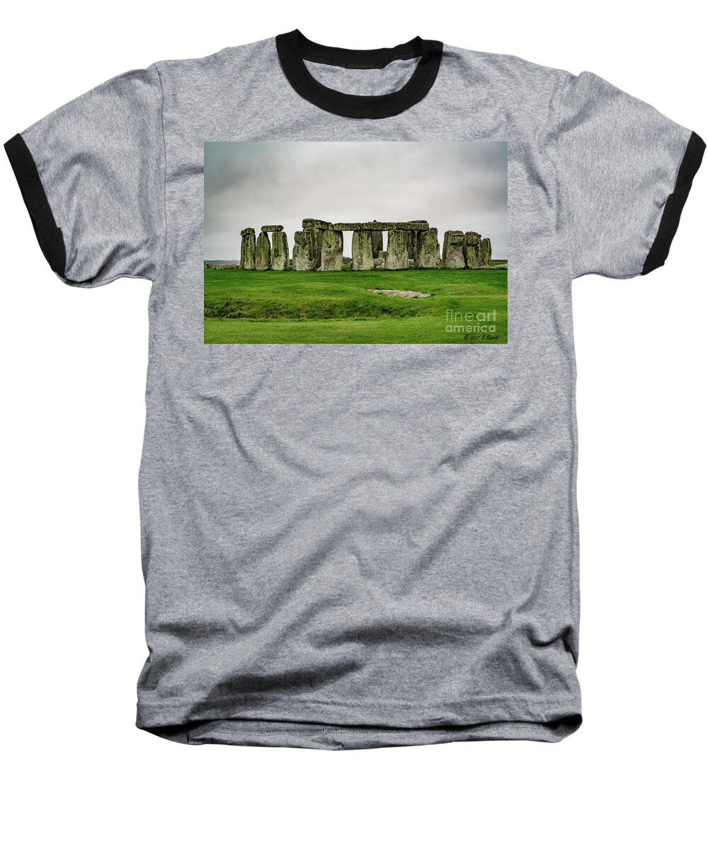 Stonehenge Baseball T-Shirt featuring the photograph Stonehenge by Sue Karski