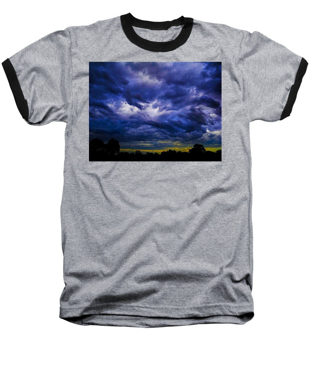 Storm Baseball T-Shirt featuring the photograph Storm Winds by Mark Blauhoefer