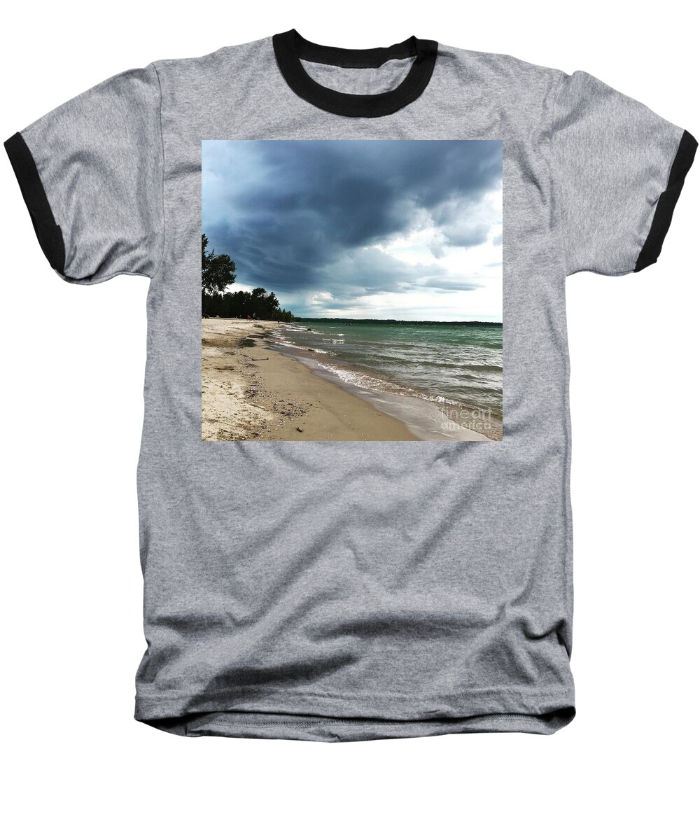 Storms Baseball T-Shirt featuring the photograph Storms by Laura Kinker