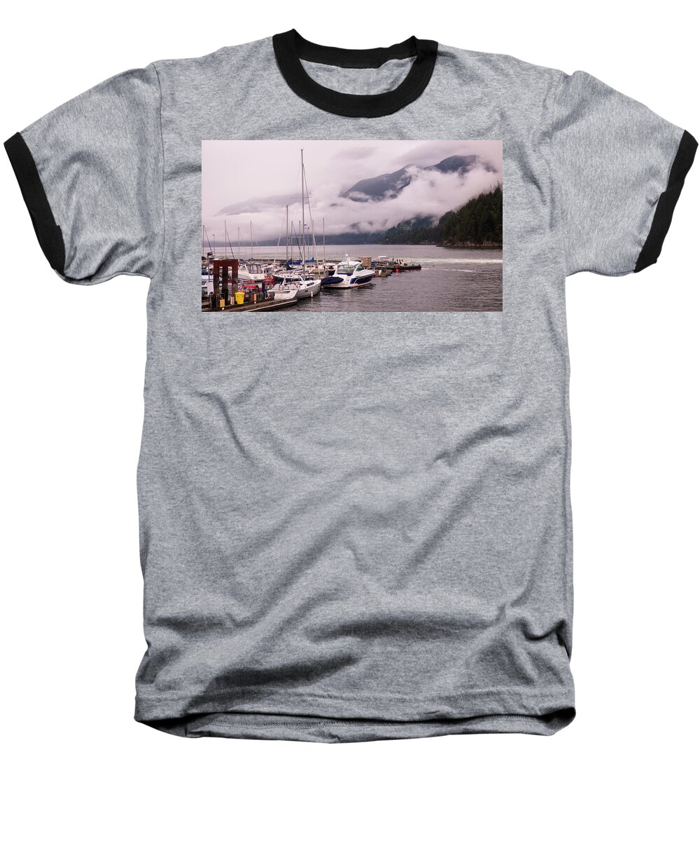 Horseshoe Bay Baseball T-Shirt featuring the photograph Stratus Clouds Over Horseshoe Bay by Leslie Montgomery