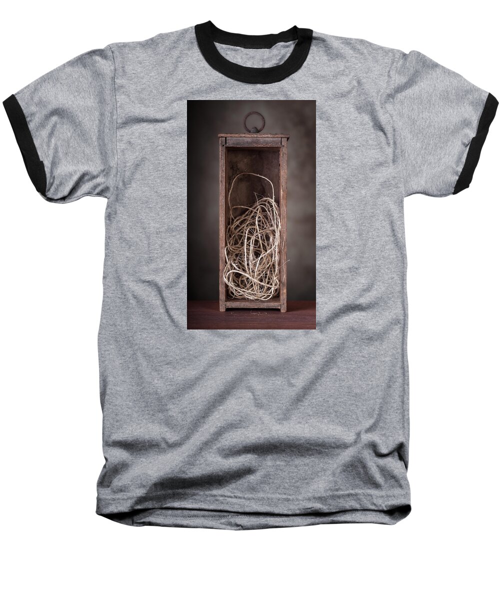 Art Baseball T-Shirt featuring the photograph String Box Still Life by Tom Mc Nemar