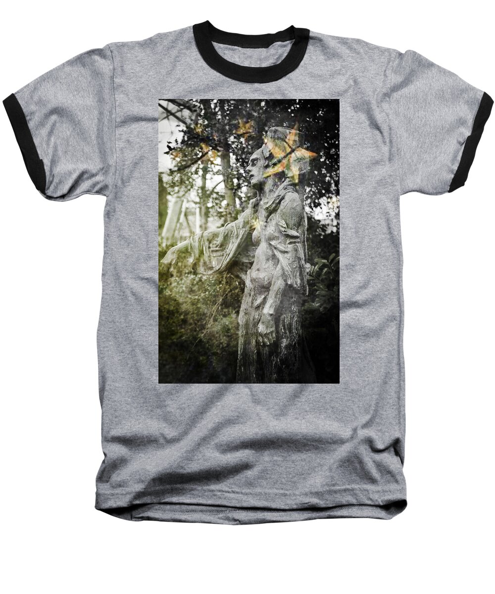 Death Baseball T-Shirt featuring the photograph Suffering worse than the death by Alex Art