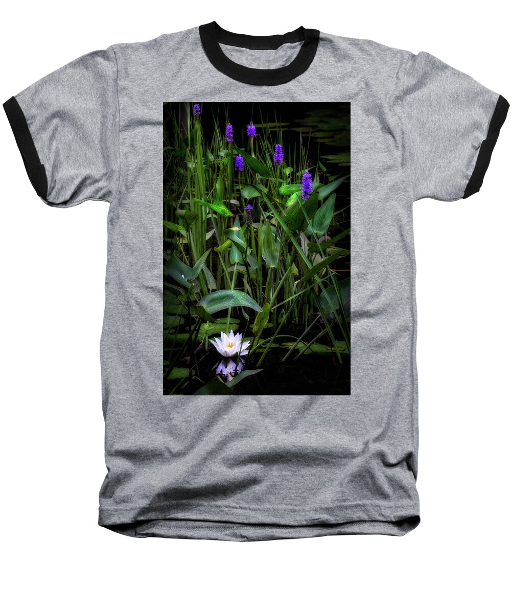 Water Lily Baseball T-Shirt featuring the photograph Summer Swamp 2017 by Bill Wakeley