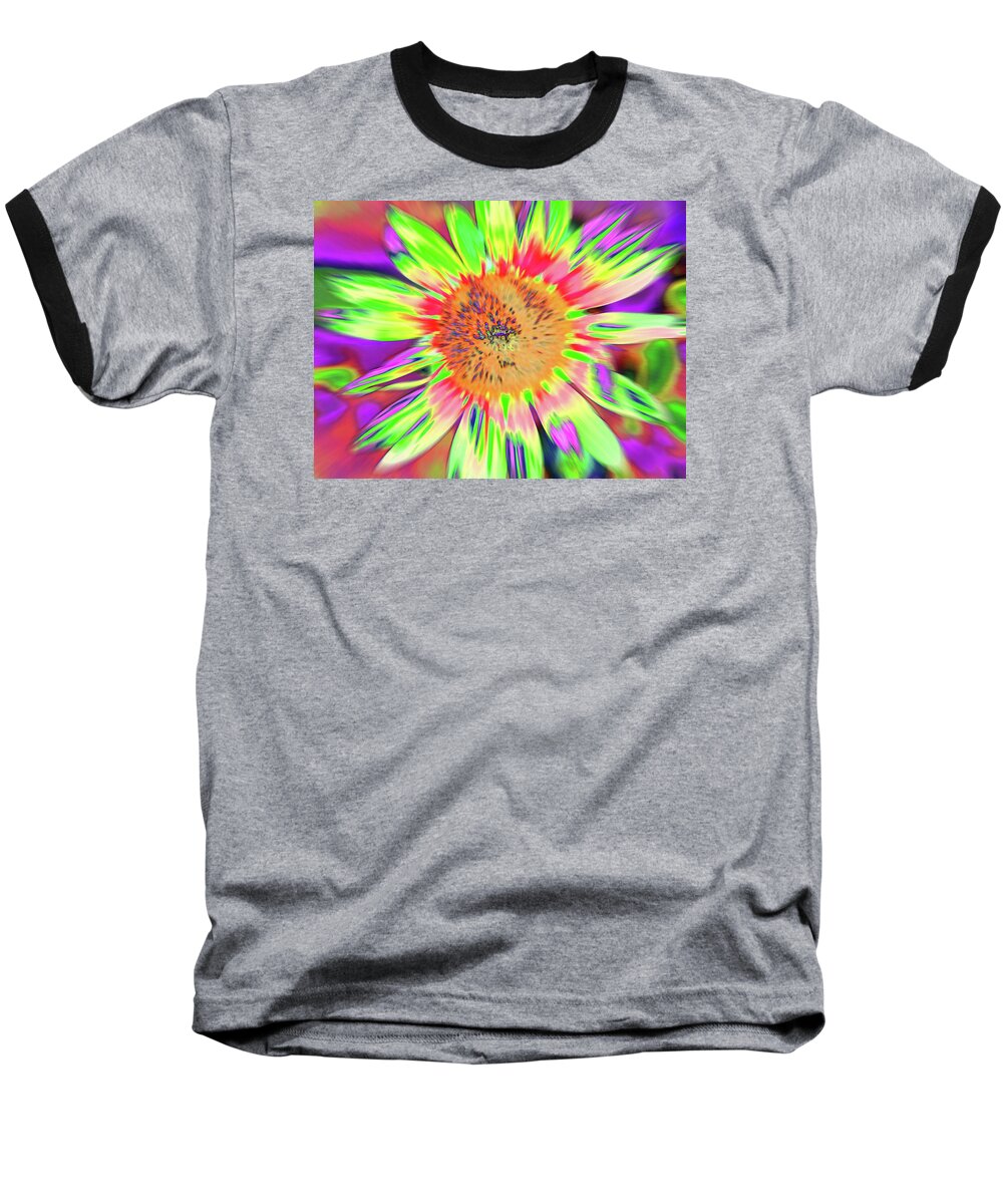 Sunflowers Baseball T-Shirt featuring the photograph Sunblown by Cris Fulton