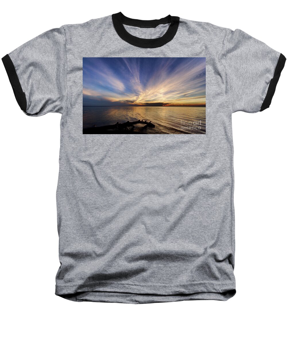 Sunset Baseball T-Shirt featuring the photograph Sundown by Rod Best