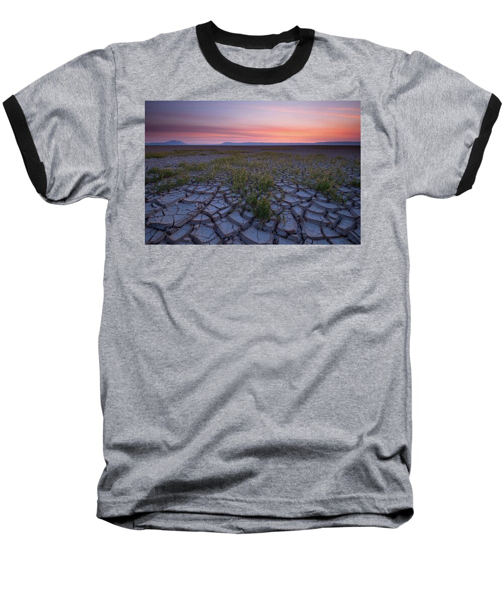 Landscape Baseball T-Shirt featuring the photograph Sunrise on the Playa by Andrew Kumler