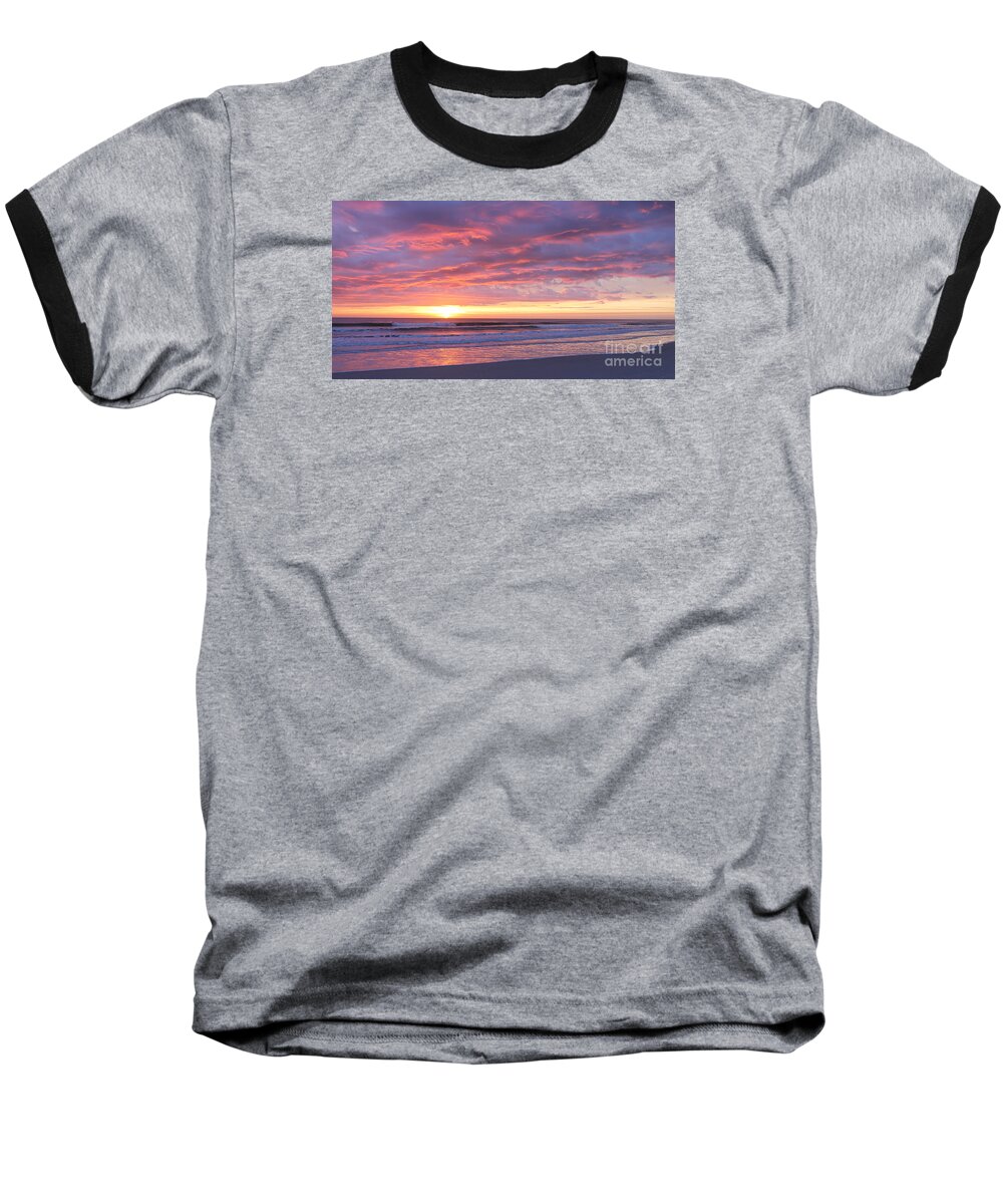  Baseball T-Shirt featuring the photograph Sunrise Pinks by LeeAnn Kendall