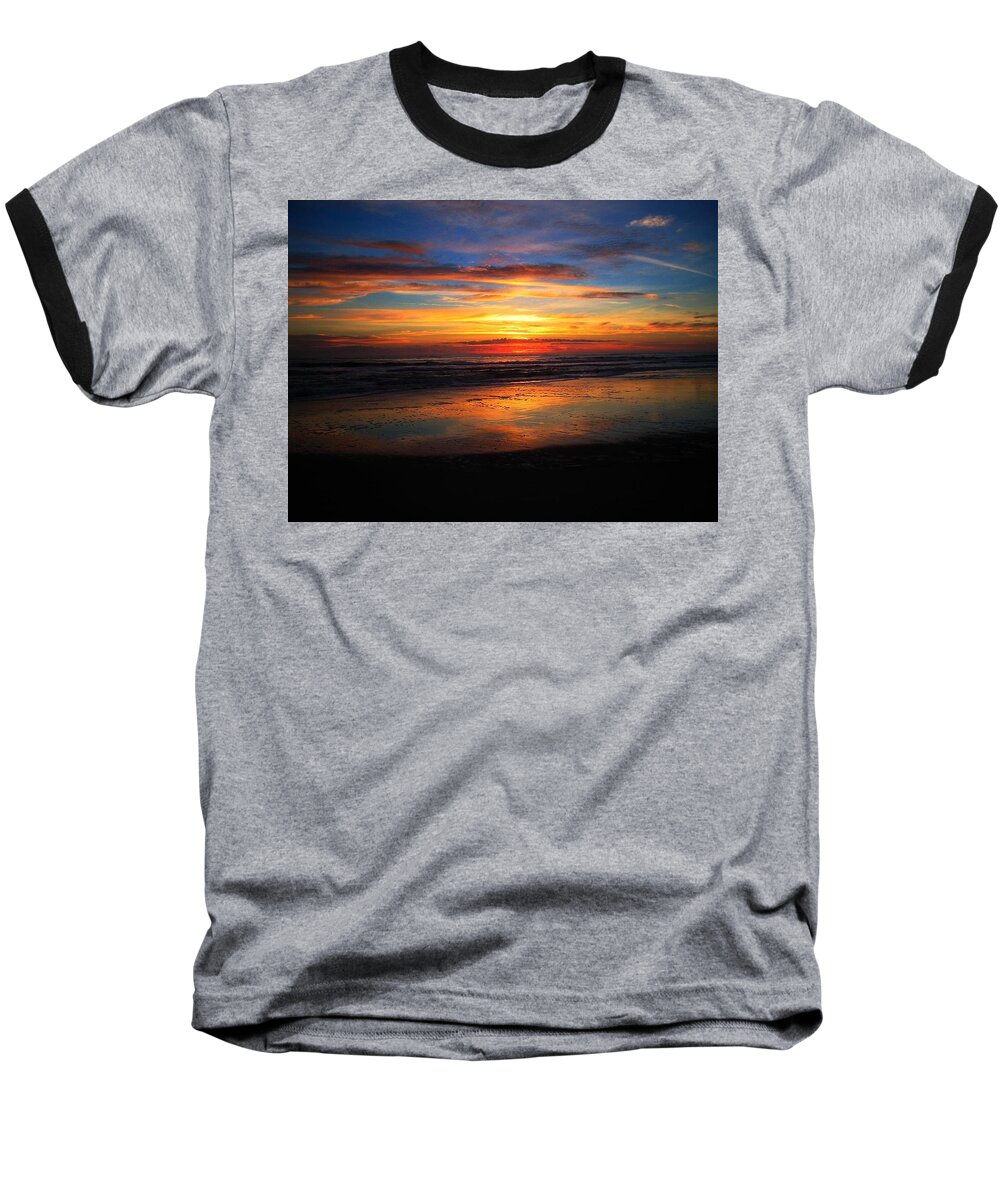 Sunset Baseball T-Shirt featuring the photograph Sunrise Sunset FULL by Phil Cappiali Jr