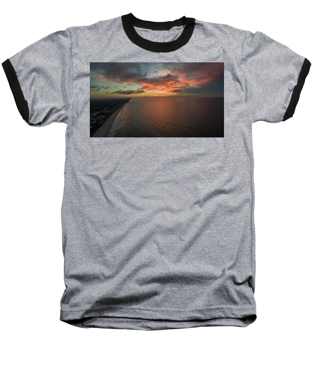 Sunrise Baseball T-Shirt featuring the photograph Sunrise3 by Star City SkyCams