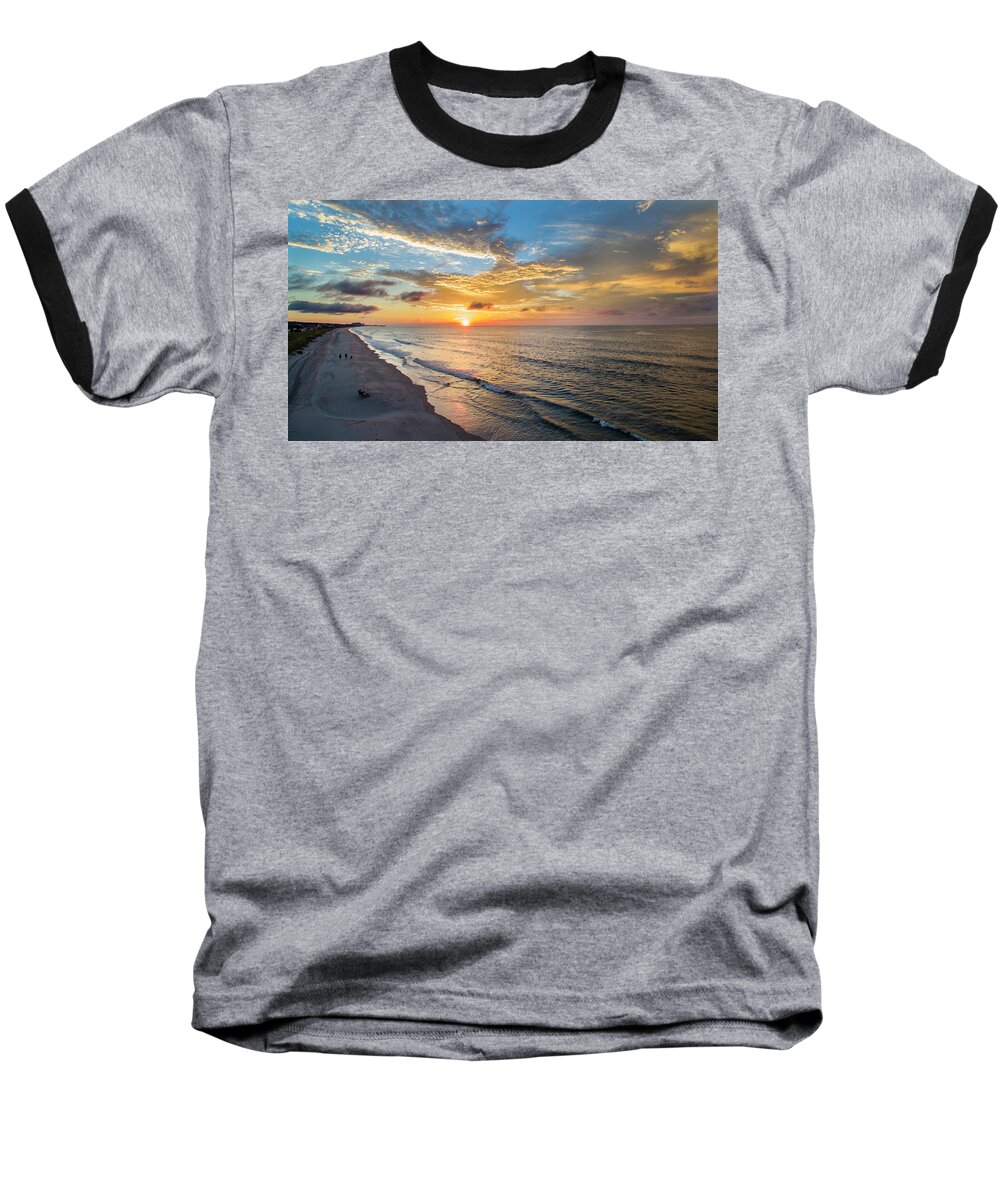 Sunrise Baseball T-Shirt featuring the photograph Sunrise8 by Star City SkyCams