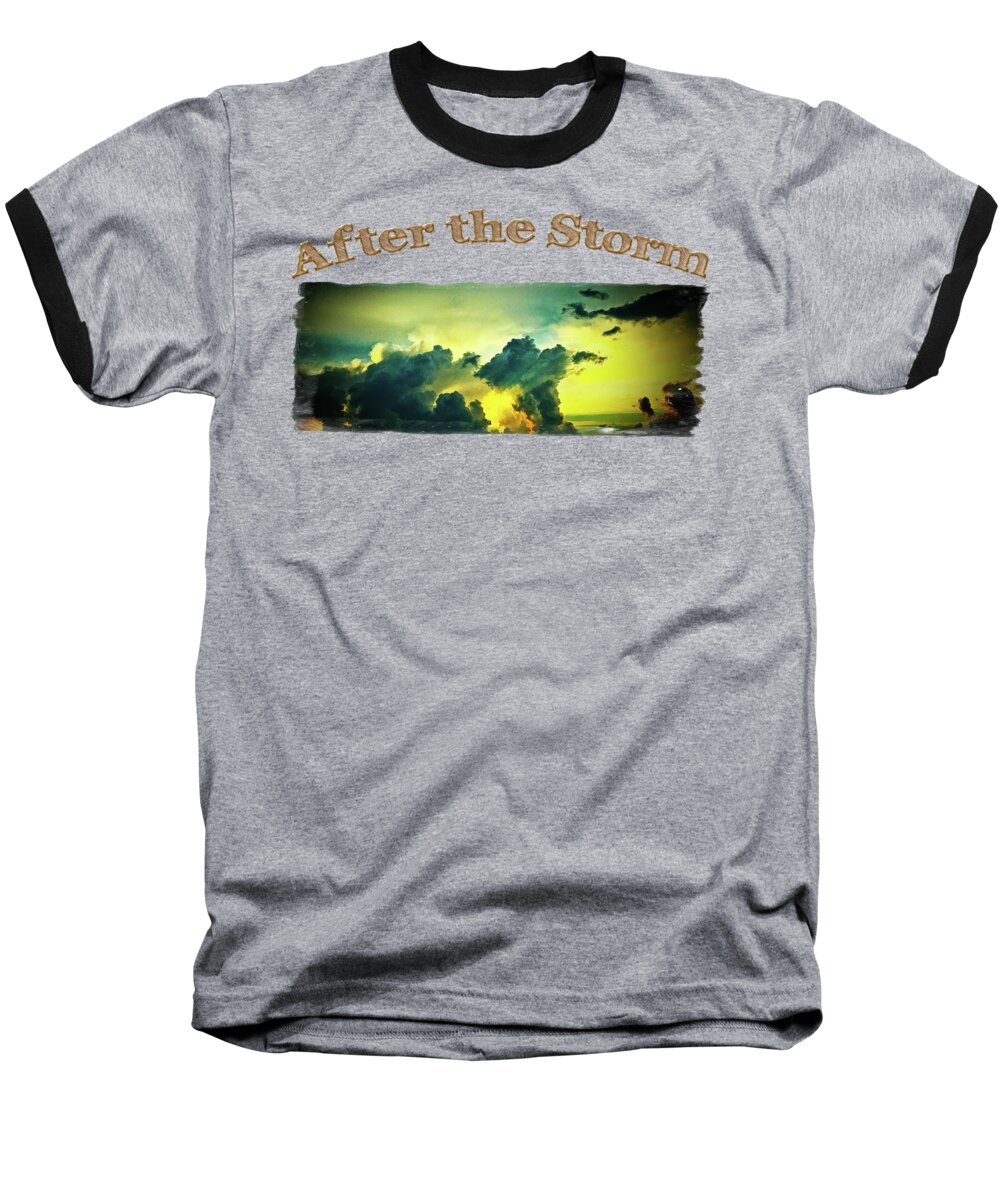 Illinois Baseball T-Shirt featuring the photograph Sunset After the Storm by Roger Passman