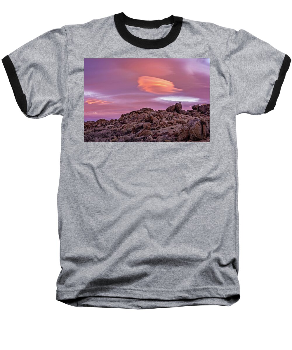 Af Zoom 24-70mm F/2.8g Baseball T-Shirt featuring the photograph Sunset Lenticular by John Hight