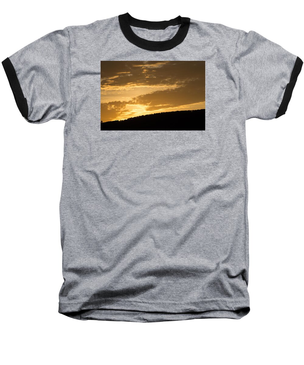 Sun Baseball T-Shirt featuring the photograph Sunset on Hunton Lane #4 by Carlee Ojeda
