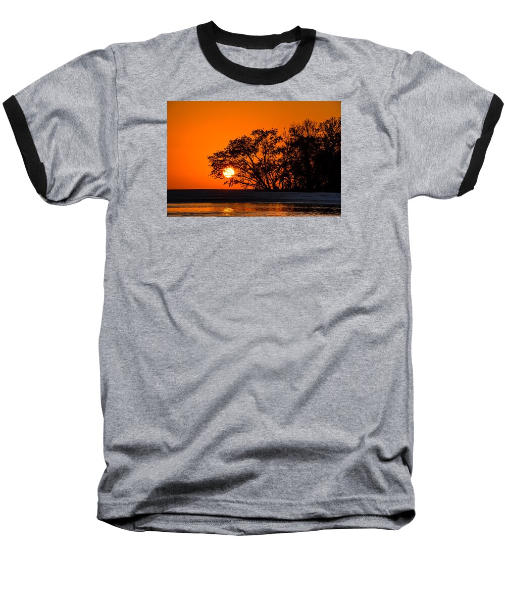 Estero Bay. Florida Baseball T-Shirt featuring the photograph Sunset Sillouette by Robert McKay Jones