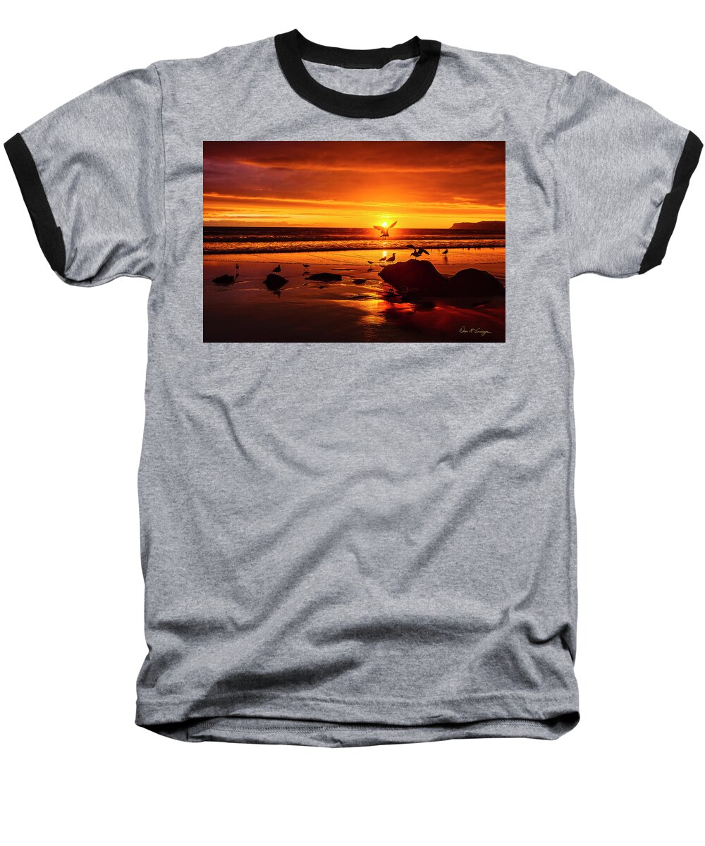 Coronado Baseball T-Shirt featuring the photograph Sunset Surprise by Dan McGeorge