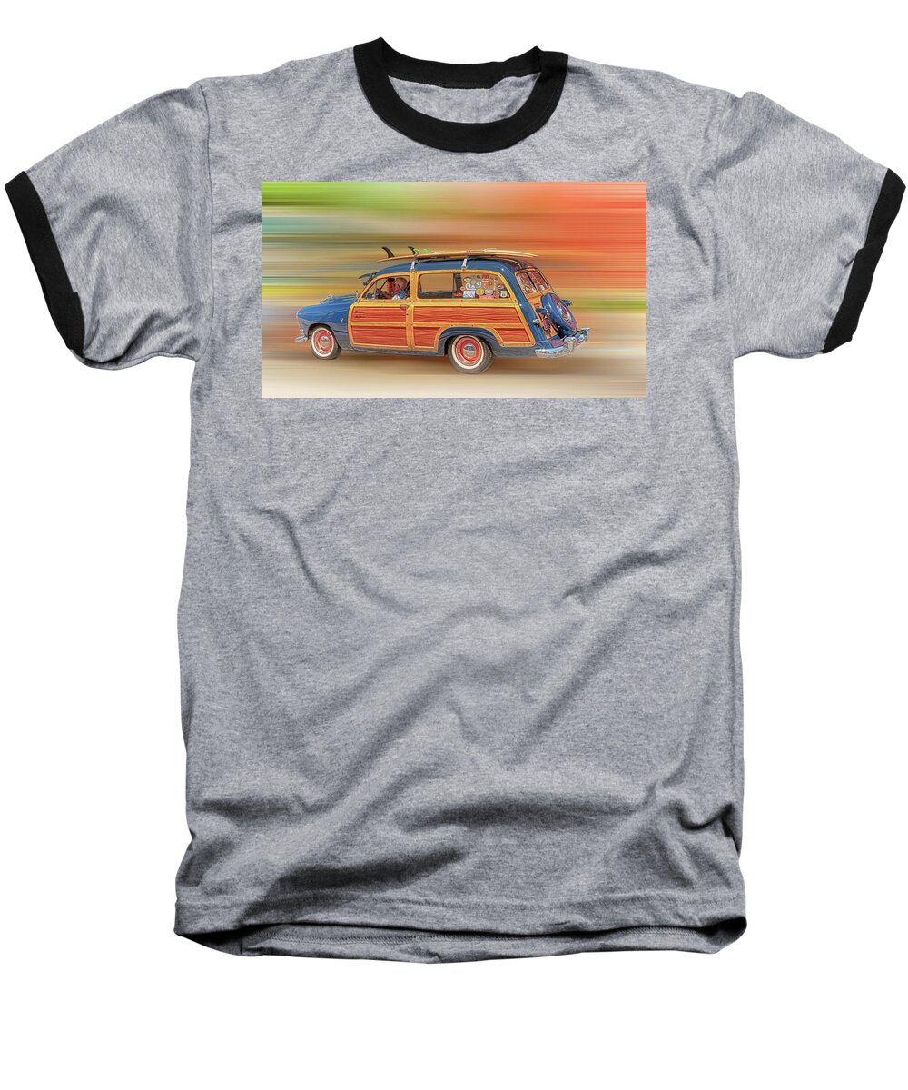 1951 Baseball T-Shirt featuring the photograph Surf's Up by Susan Rissi Tregoning