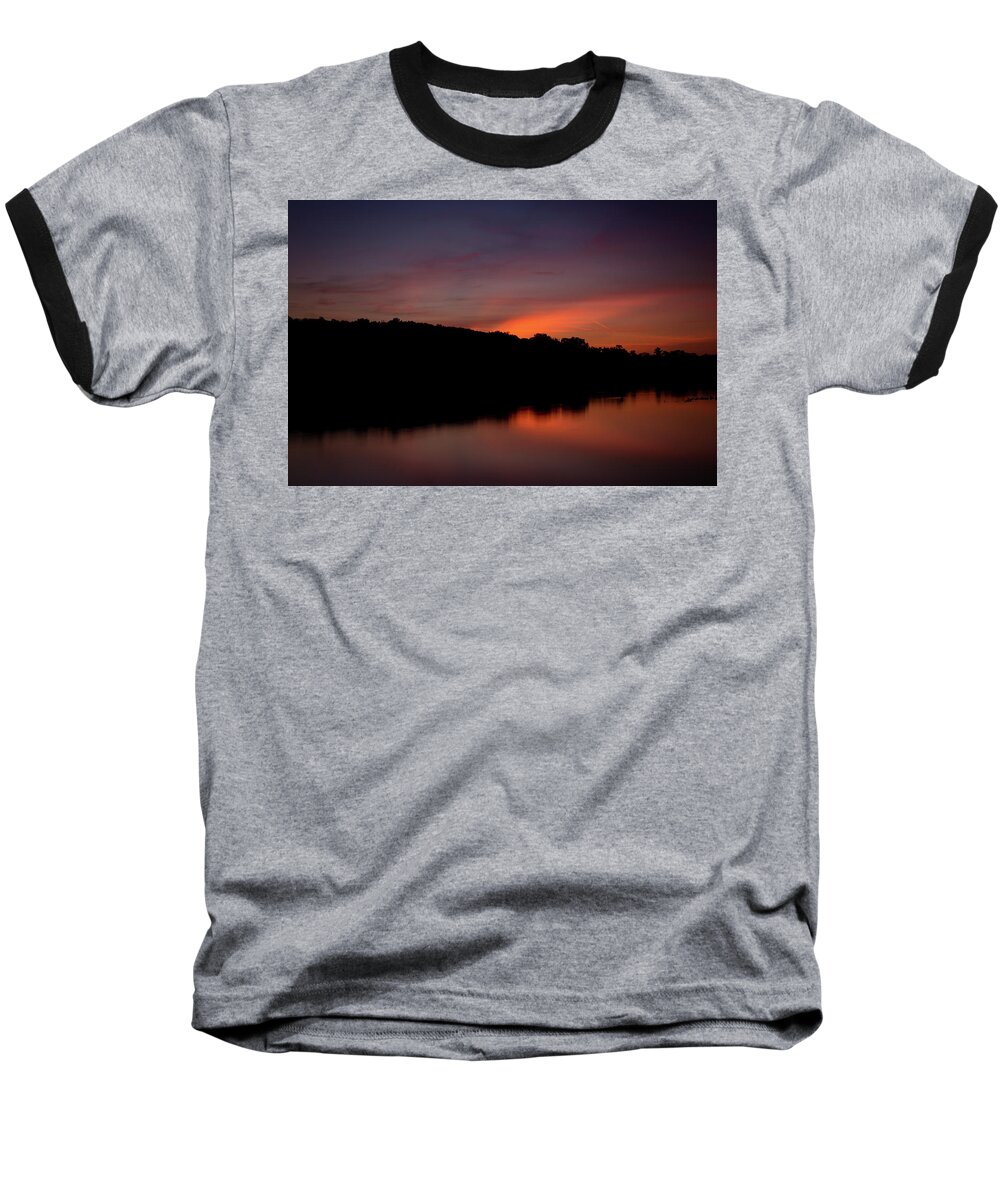 Sun Baseball T-Shirt featuring the photograph Suwannee Sundown by Travis Rogers