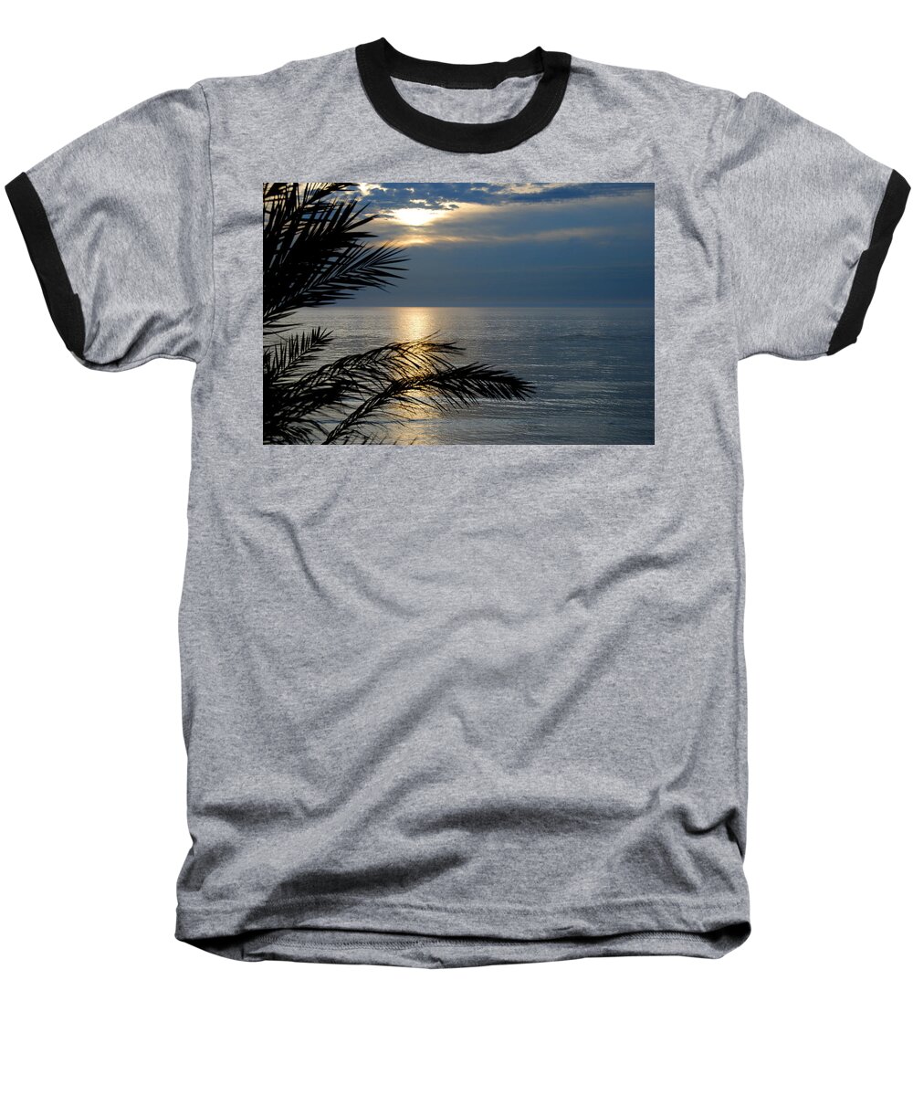 Swamis Baseball T-Shirt featuring the photograph Swamis Sunset by Kelly Wade