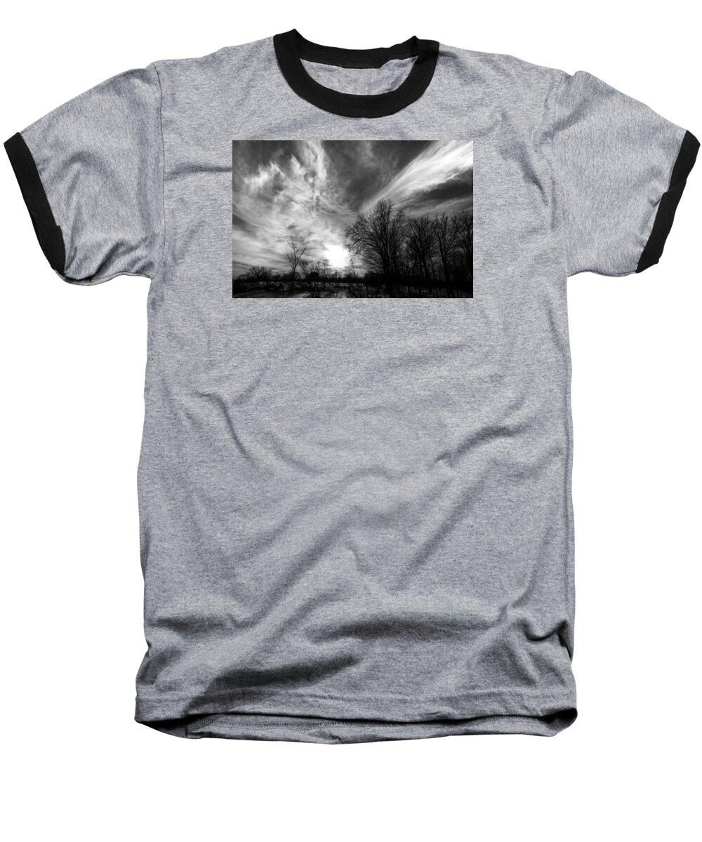 Sky Baseball T-Shirt featuring the photograph Sweeping Sky by Robert McKay Jones