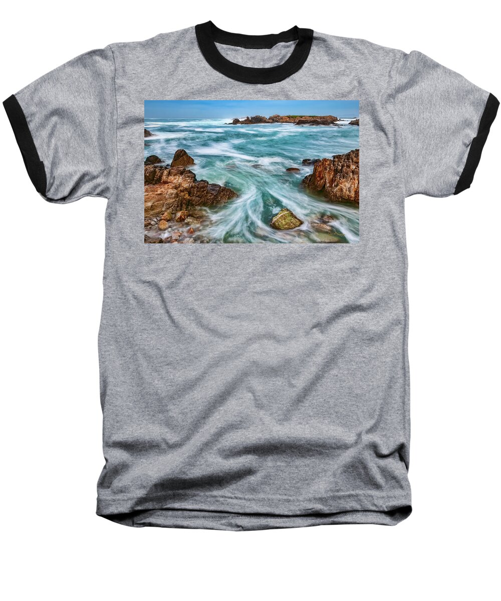 Ocean Baseball T-Shirt featuring the photograph Swept Away by Dan McGeorge