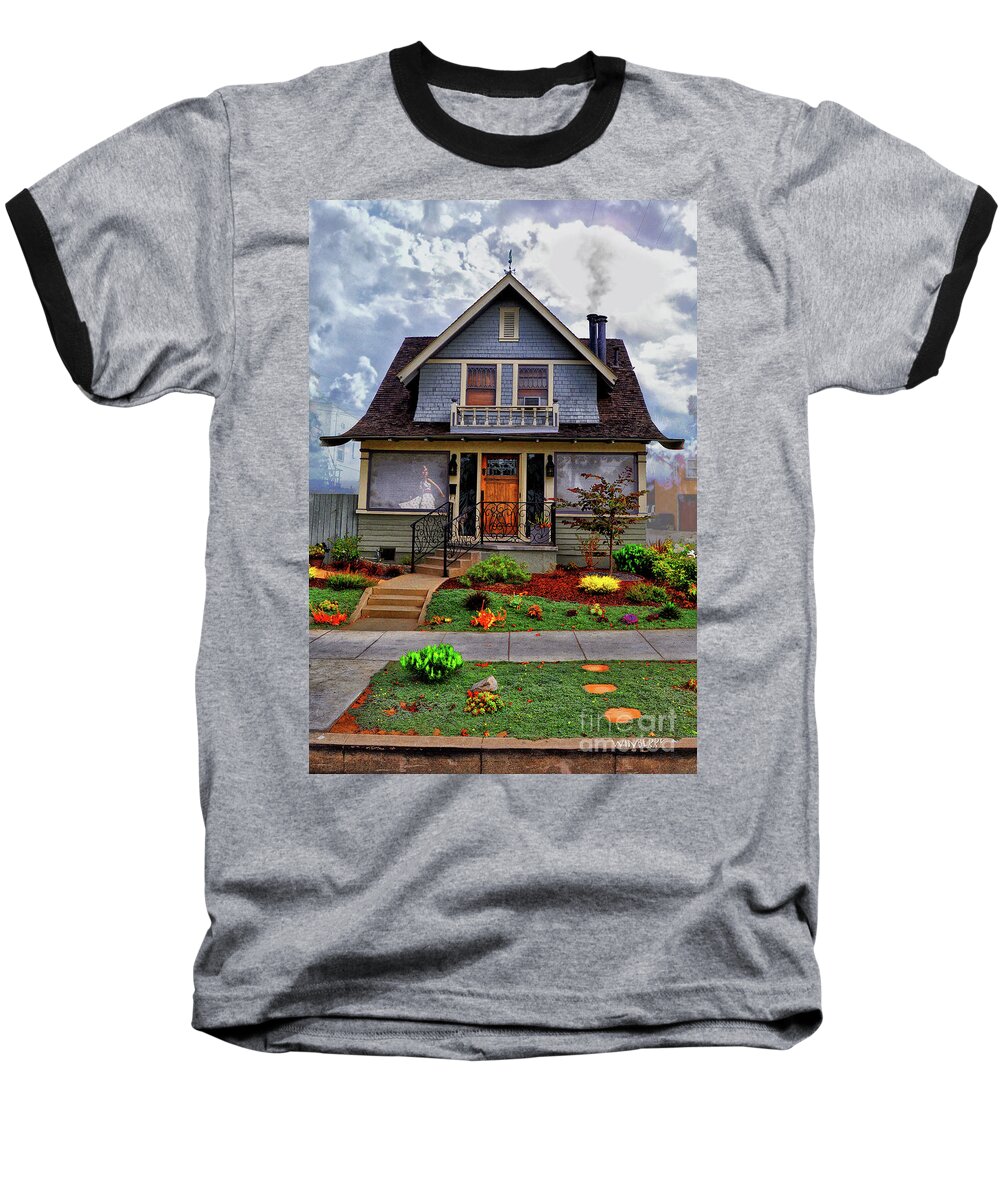 Winberry Baseball T-Shirt featuring the digital art And Everything Nice by Bob Winberry