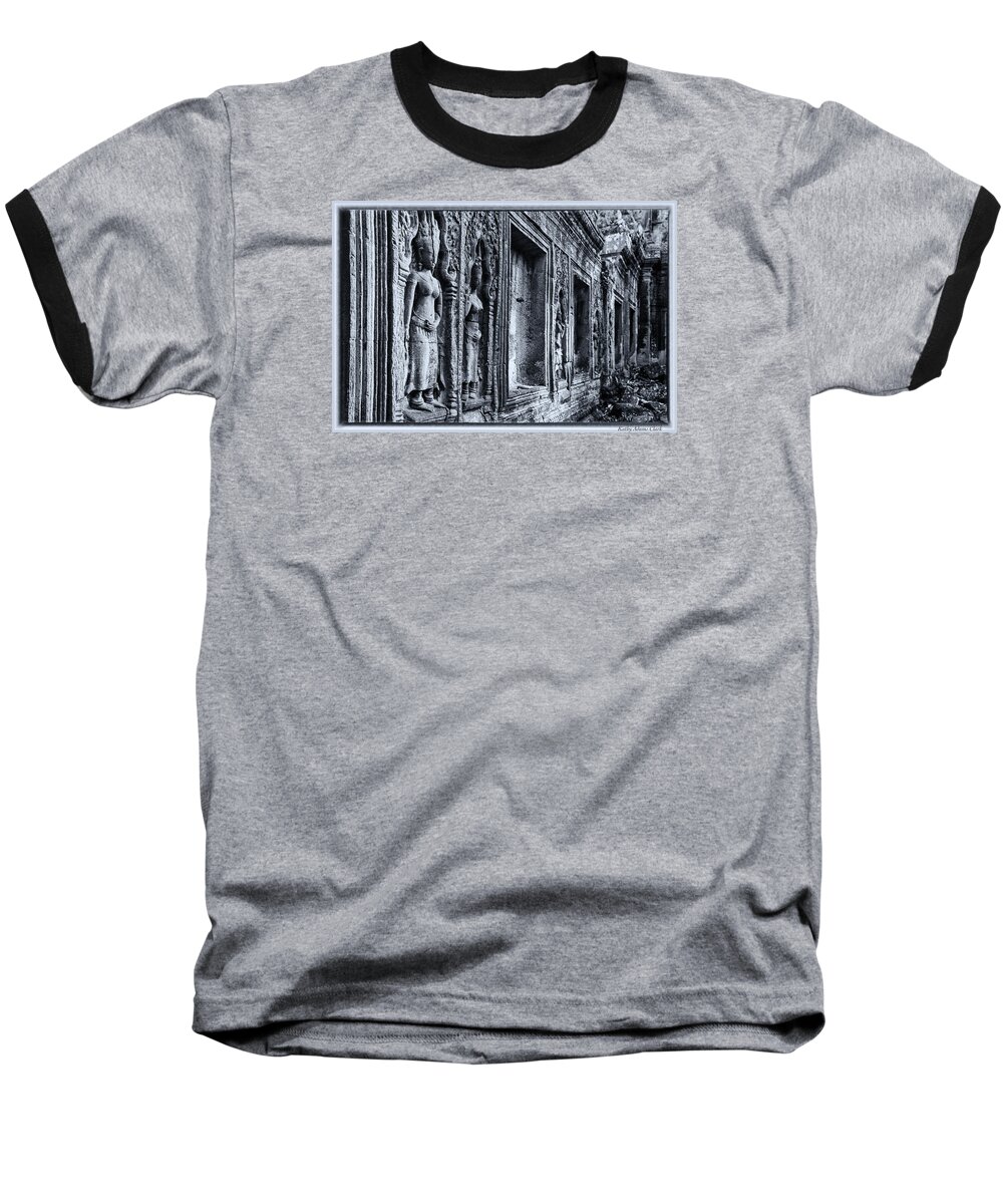 Cambodia Baseball T-Shirt featuring the photograph Ta Phrom Cambodia by Kathy Adams Clark