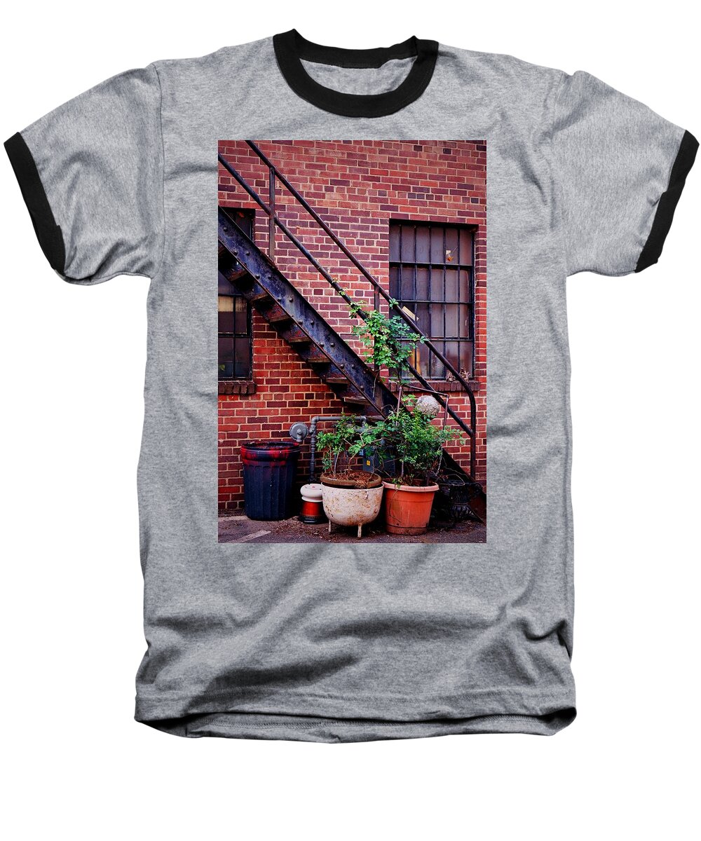 Fine Art Baseball T-Shirt featuring the photograph Take The Stairs by Rodney Lee Williams