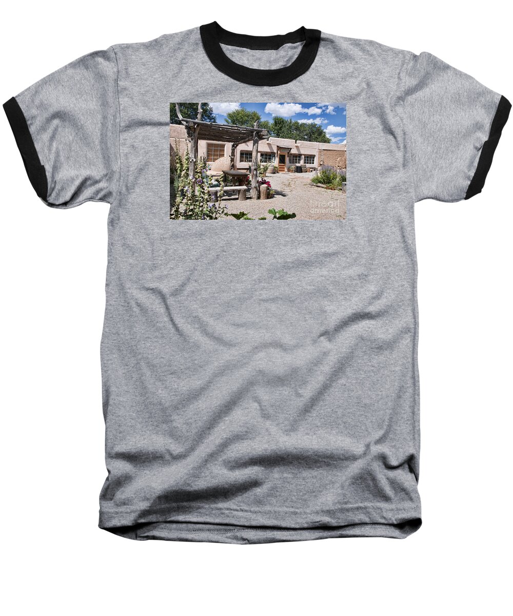 Taos Adobe Complex Baseball T-Shirt featuring the photograph Taos Adobe Complex by Brenda Kean