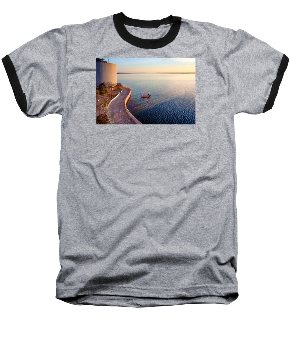 Fishing Baseball T-Shirt featuring the photograph Terrace Rainbow by Todd Klassy