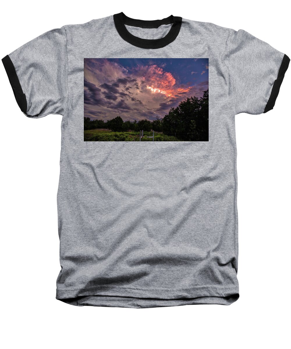 Hdr Baseball T-Shirt featuring the photograph Texas Sunset by Ross Henton