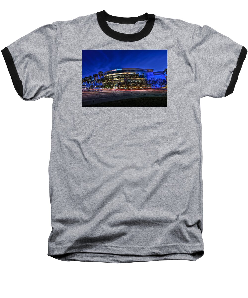 Amalie Arena Baseball T-Shirt featuring the photograph The Amalie Arena by Marvin Spates