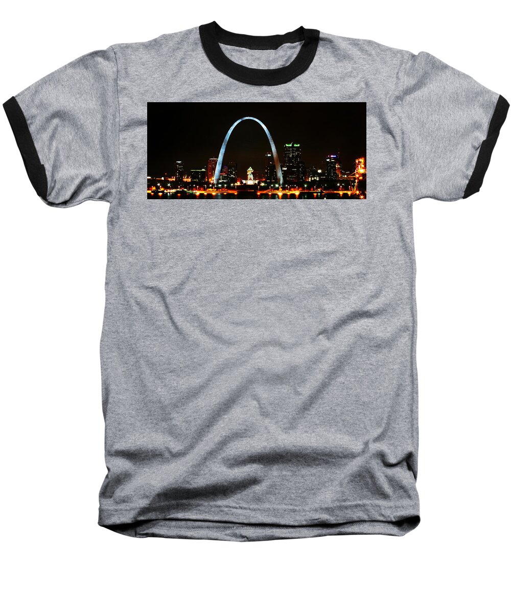 St Louis Baseball T-Shirt featuring the photograph The Arch by Anthony Jones