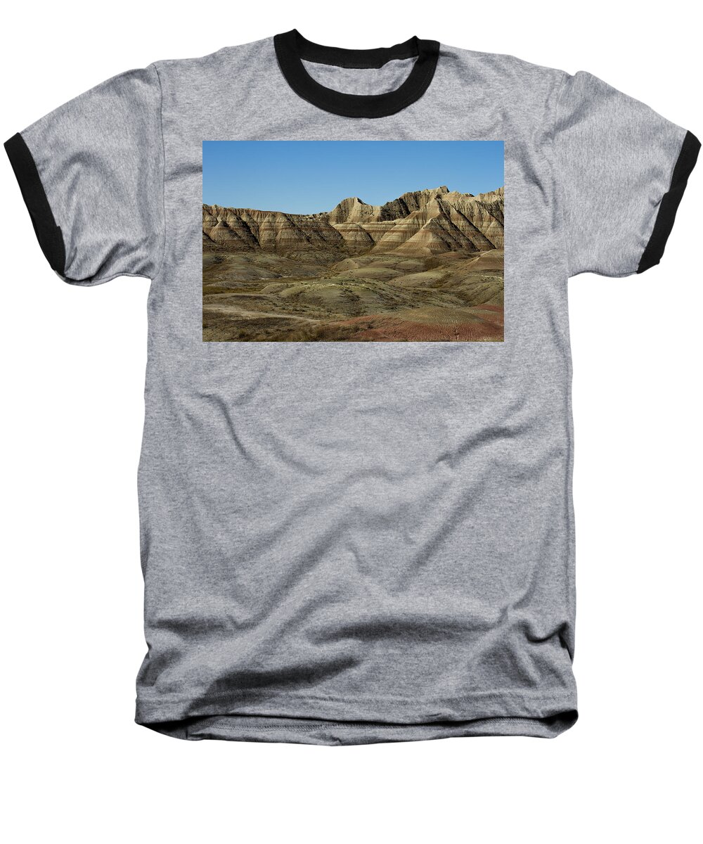 Beautiful Baseball T-Shirt featuring the photograph The Bad Lands by Suanne Forster