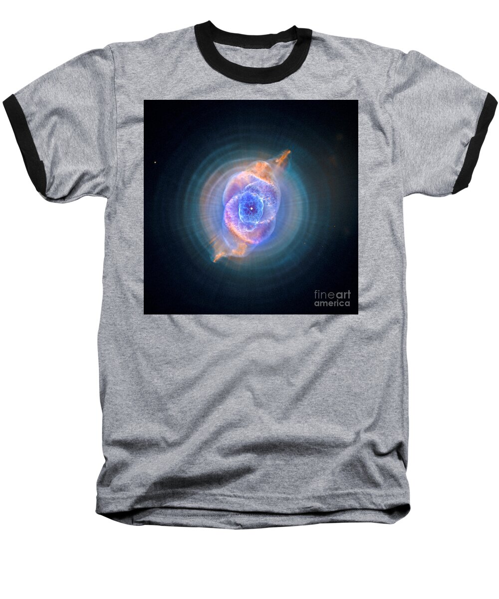 Hubble Baseball T-Shirt featuring the photograph The Cat's Eye Nebula by Nicholas Burningham