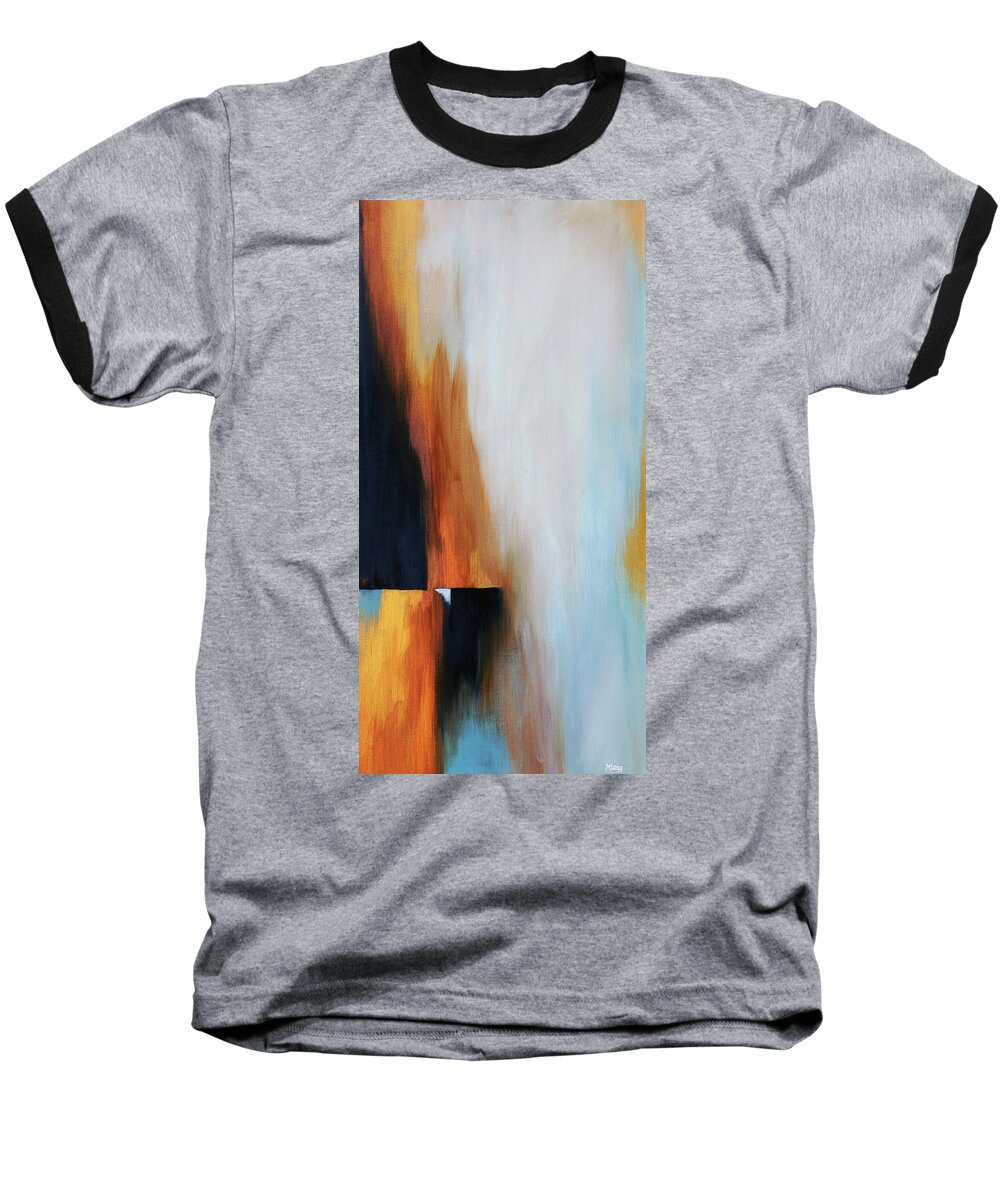 Abstract Baseball T-Shirt featuring the painting The Clearing 1 by Michelle Joseph-Long